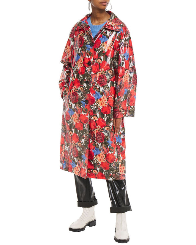 MARNI Coated Floral-Print Cotton Coat