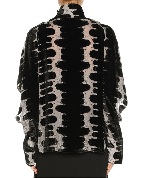 MARNI Velvet High-Neck Blouse