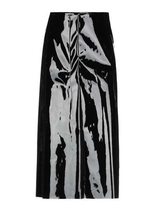 MARNI Faux Patent-leather Midi Skirt