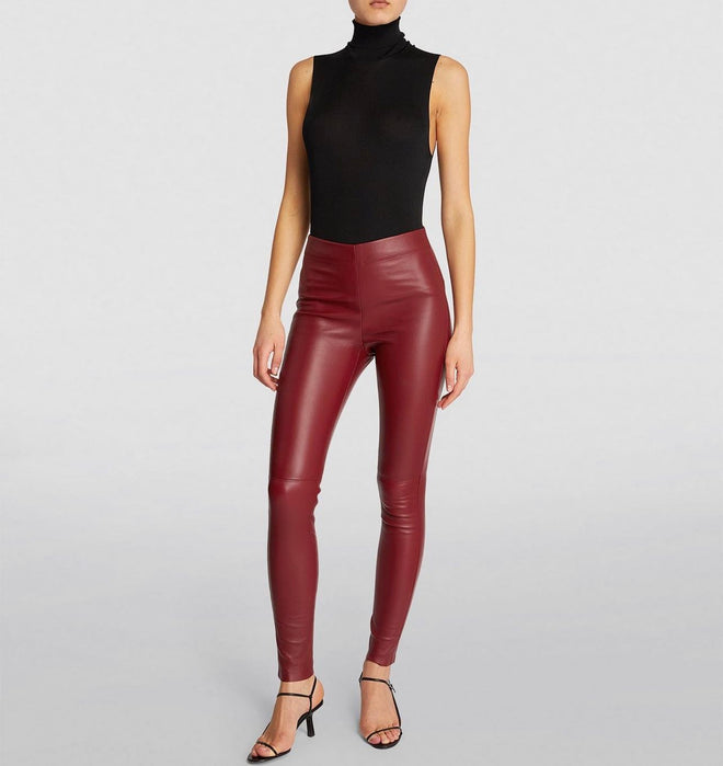 JOSEPH Leather Stretch Leggings