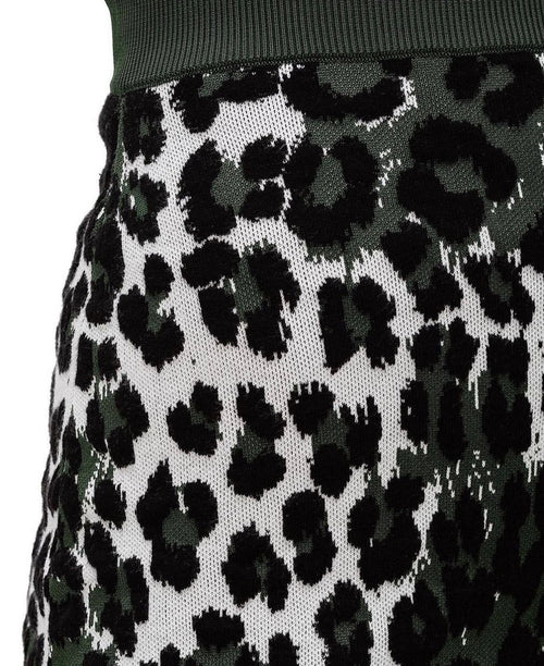 KENZO Leopard Jacquart Mini Skirt