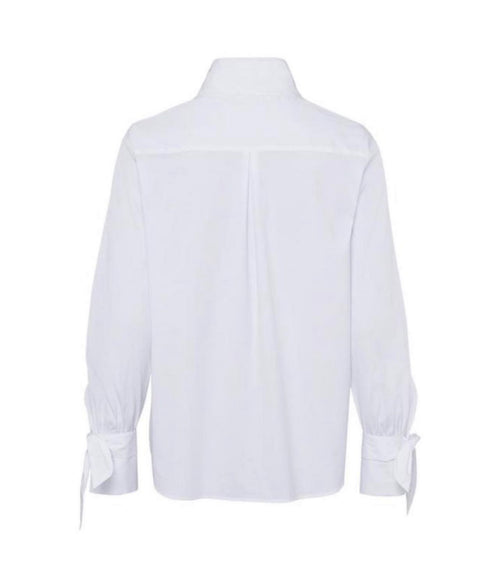 RIANI White Tie-Neck Blouse