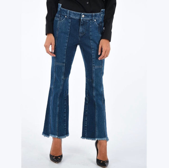 Alexander McQueen Fringed Bootcut Jeans