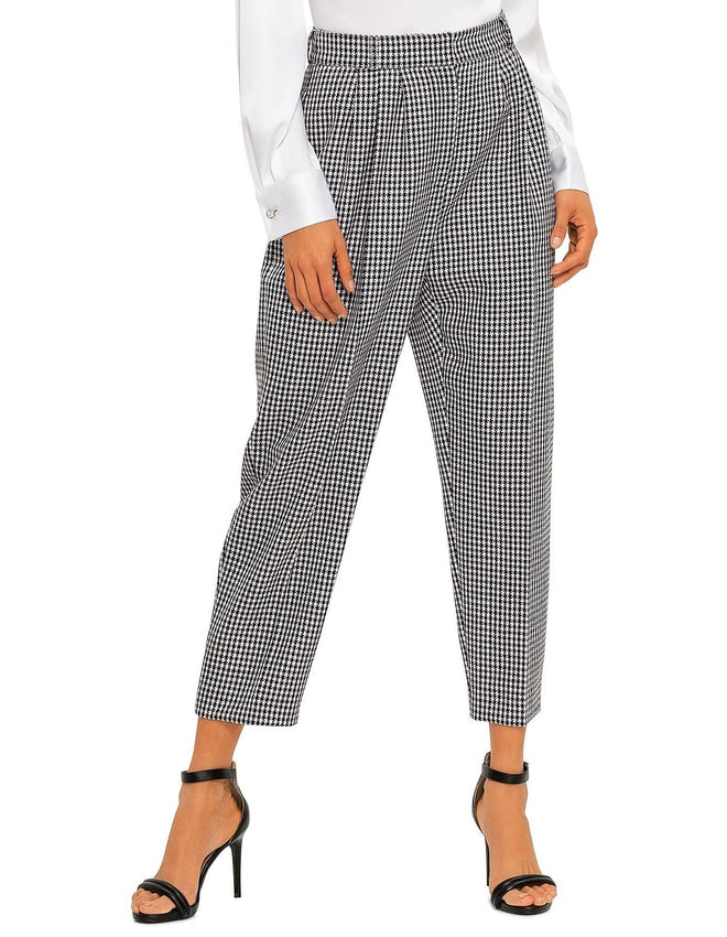 Alexander McQueen Houndstooth High Waisted Pants