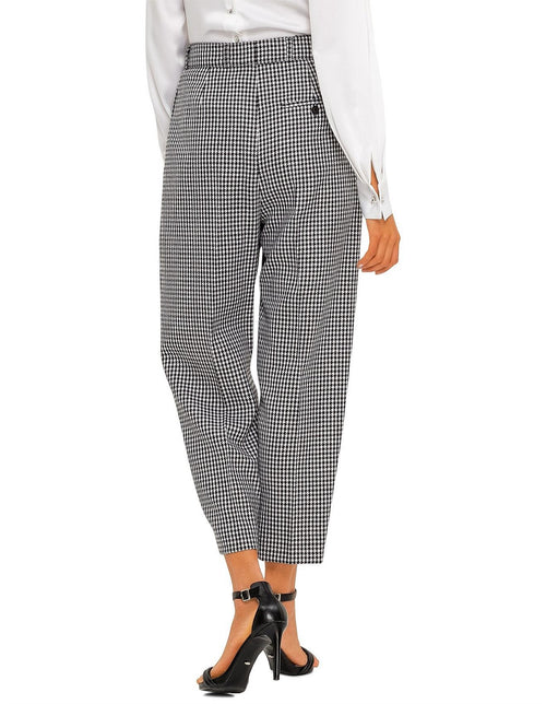 Alexander McQueen Houndstooth High Waisted Pants