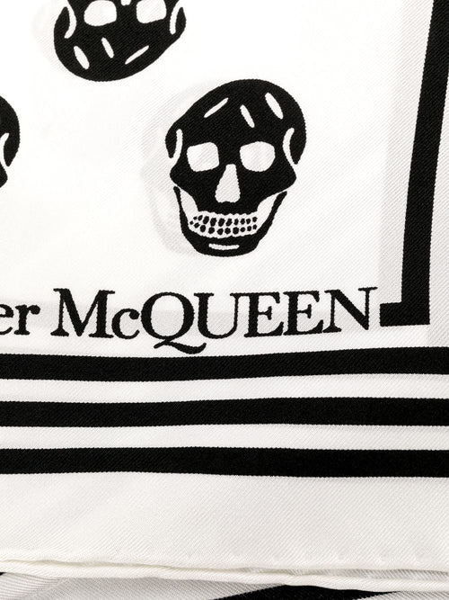 Alexander McQueen Biker Skull - Print Silk Scarf