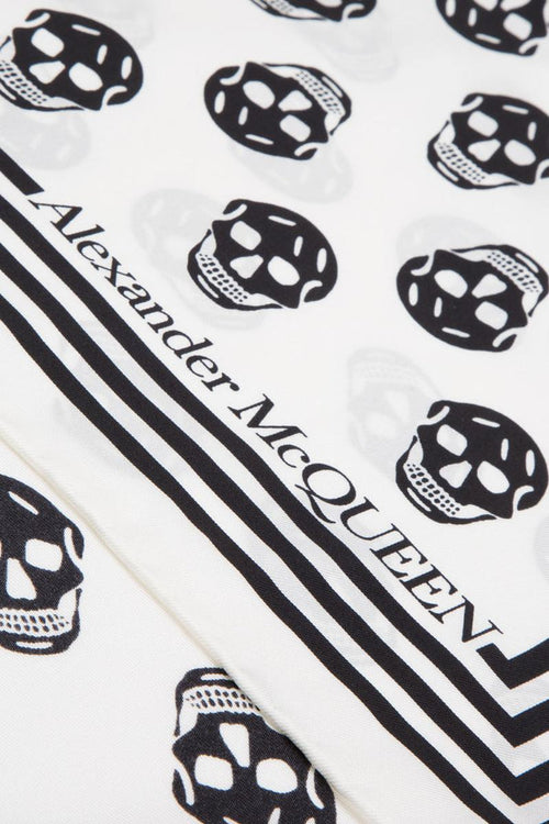 Alexander McQueen Biker Skull - Print Silk Scarf