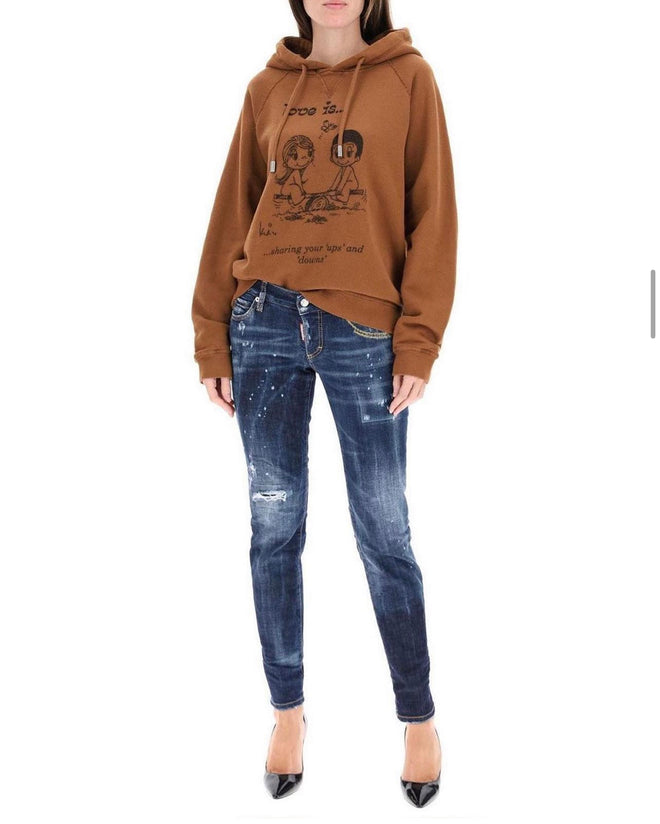 Dsquared2 Jennifer Jeans with embroidered lettering