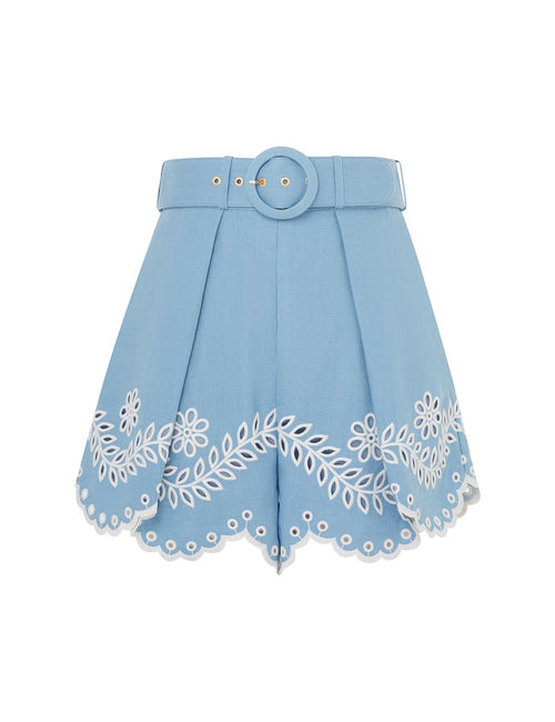 ZIMMERMANN - JUNIE EMBROIDERED SHORT