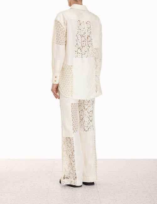 ZIMMERMANN - LUMINOSITY PATCH LACE PANT