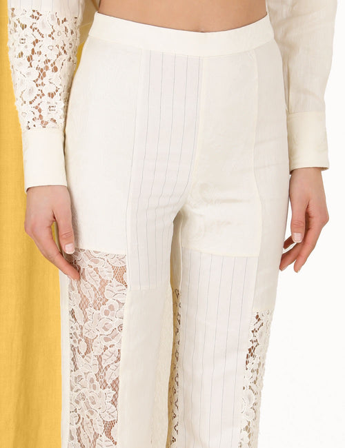 ZIMMERMANN - LUMINOSITY PATCH LACE PANT