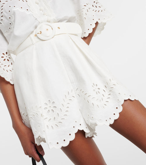 ZIMMERMANN - JUNIE EMBROIDERED SHORT