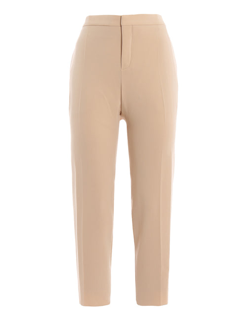 CHLOE' Lightweight crepe tapered trousers