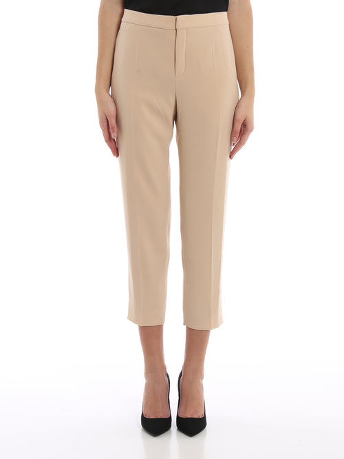 CHLOE' Lightweight crepe tapered trousers