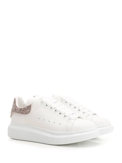 Alexander McQueen Oversized Sneakers With Glitter Heel