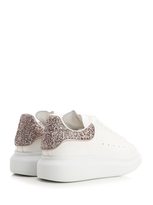 Alexander McQueen Oversized Sneakers With Glitter Heel