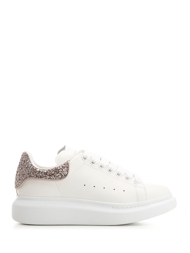 Alexander McQueen Oversized Sneakers With Glitter Heel