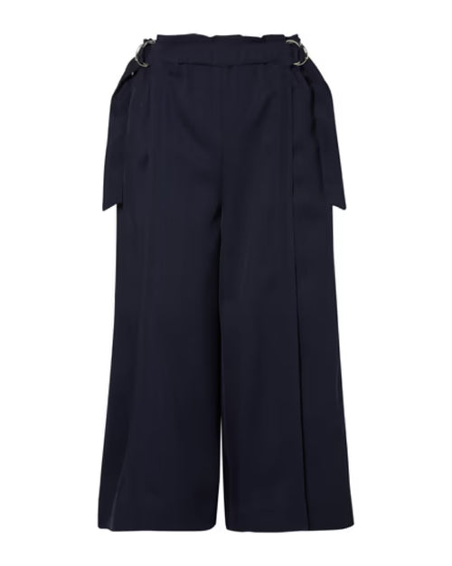 CHLOÉ Cropped Wool-Twill Wide-Leg Pants