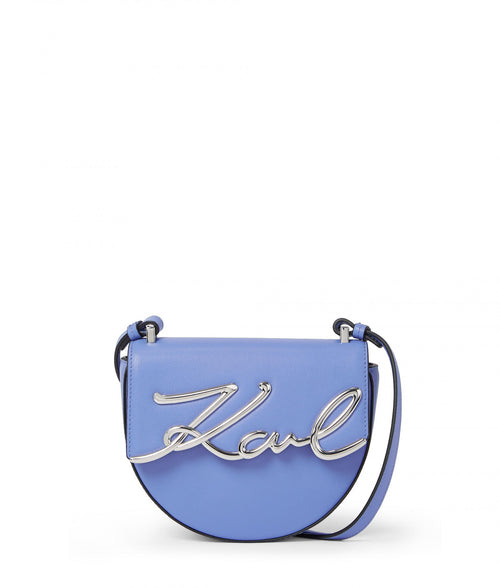 KARL LAGERFELD -  K/SIGNATURE SMALL SADDLE BAG